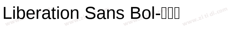 Liberation Sans Bol字体转换